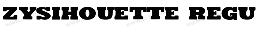 ZYSihouette Regular字体转换